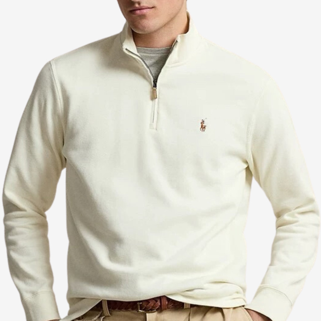 Suéter Ralph Lauren Quarter Zip "Andover Cream"