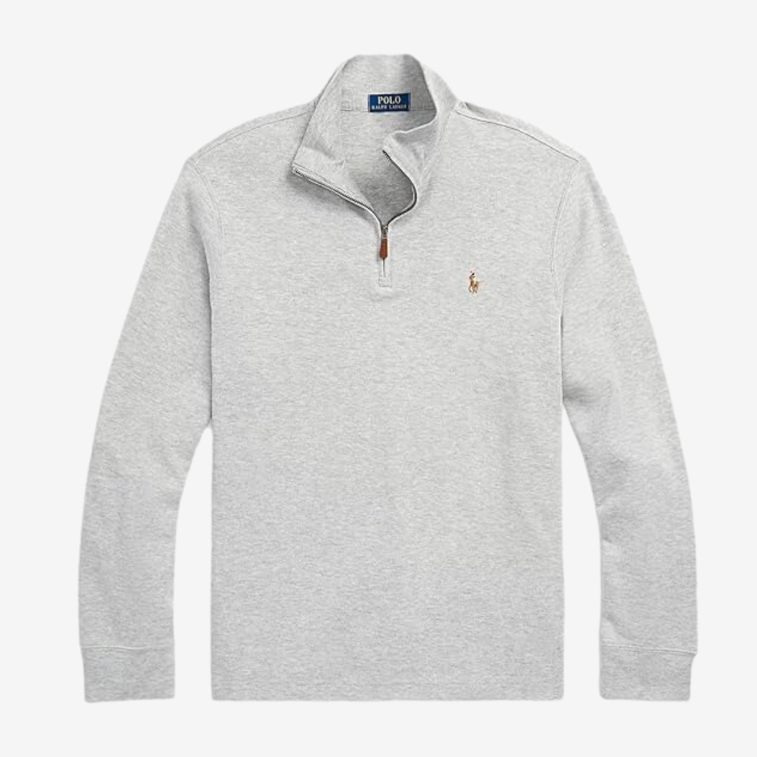Suéter Ralph Lauren Quarter Zip "Andover Heather"