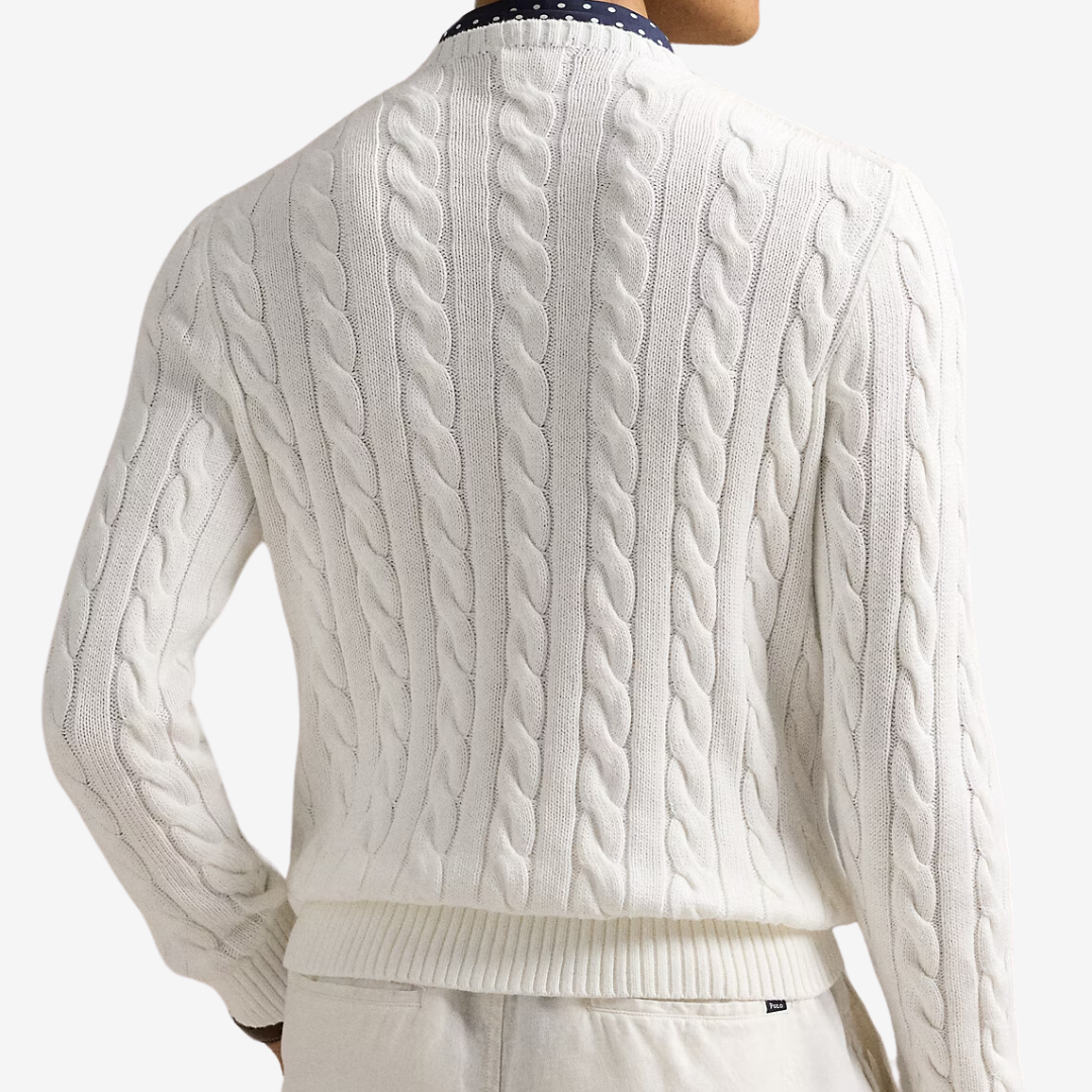 Suéter Cable-Knit Ralph Lauren "White"