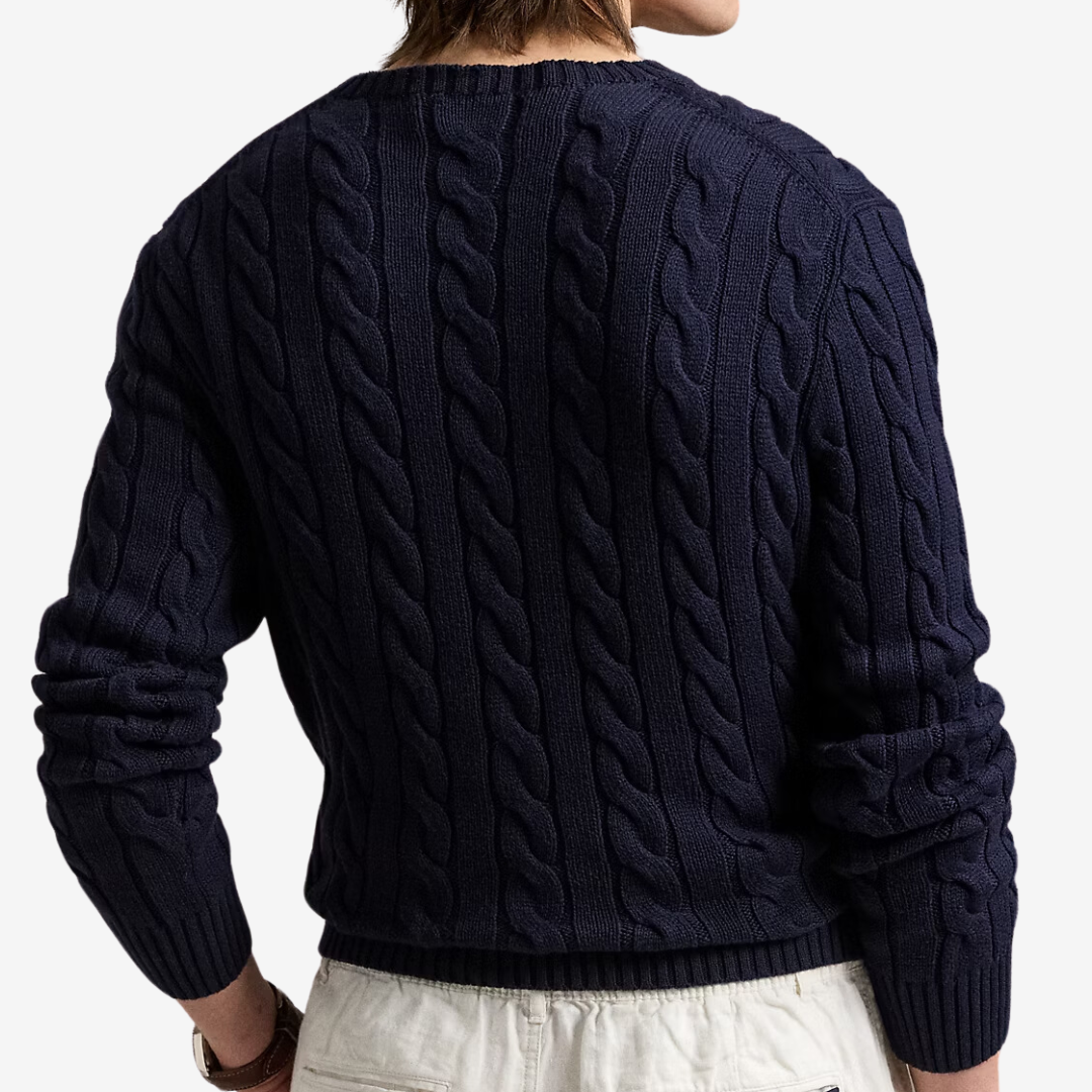 Suéter Cable-Knit Ralph Lauren "Hunter Navy"
