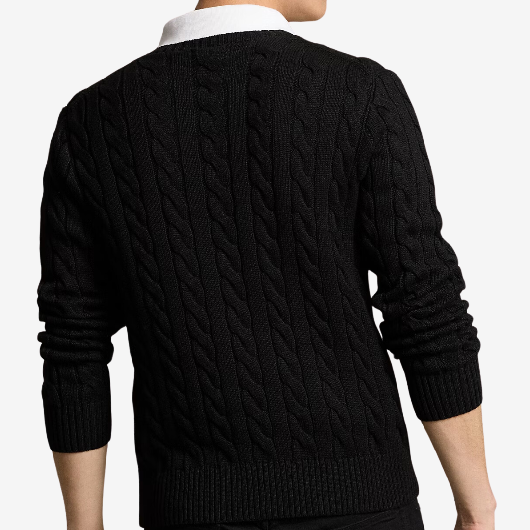 Suéter Cable-Knit Ralph Lauren "Black"