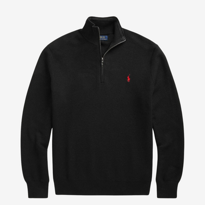 Suéter Ralph Lauren Quarter Zip "Black"