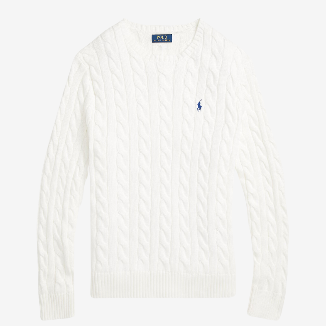 Suéter Cable-Knit Ralph Lauren "White"