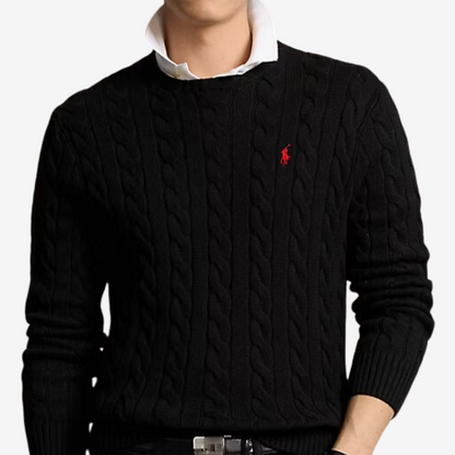 Suéter Cable-Knit Ralph Lauren "Black"