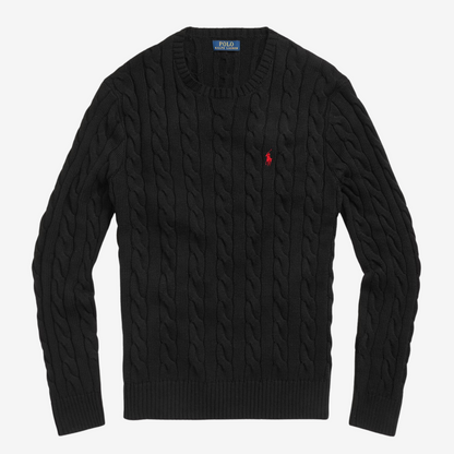 Suéter Cable-Knit Ralph Lauren "Black"